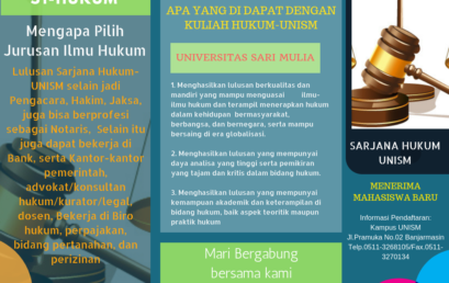 Mau Kuliah di Jurusan Hukum UNISM, Daftar Sekarang…