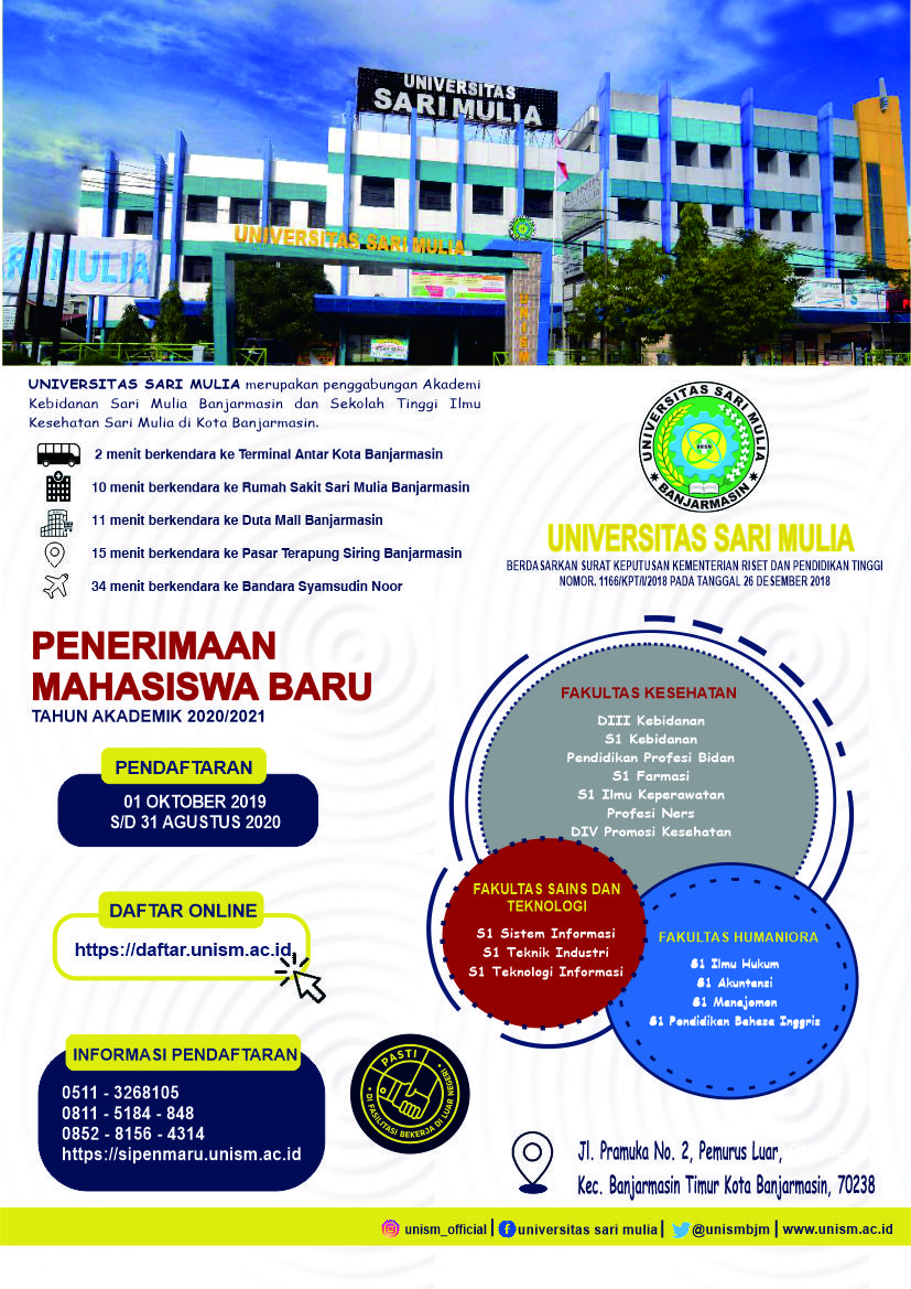 Universitas Sari Mulia Terima Mahasiswa Baru