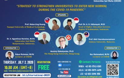 Webinar Internasional “Strategy to Strengthen Universities to Enter New Normal During The Covid-19 Pandemic”