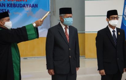 Prof. Udiansyah dan Dr. M. Akbar kembali dilantik menjadi Kepala dan Sekretaris LLDIKTI XI Wilayah Kalimantan