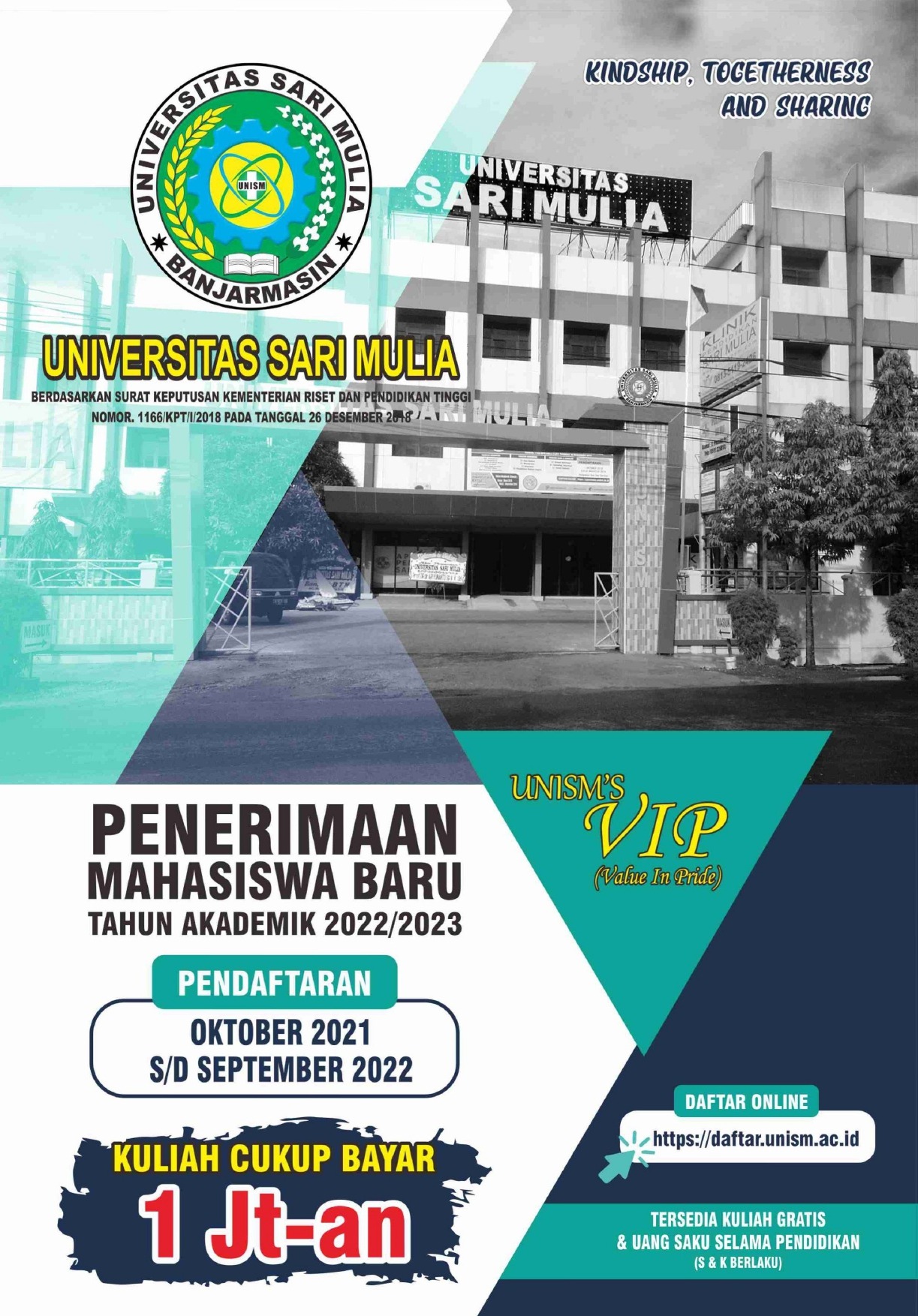 SPMB Universitas Sari Mulia TA. 2022/2023